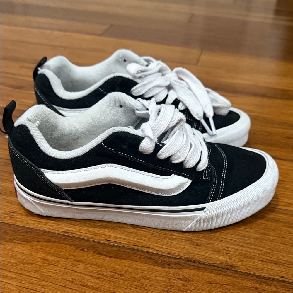 Vans Black and White Low-Top Sneakers